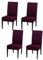 Gluhbirnen Stuhlhussen 4er Set, Stretch Abnehmbare Waschbar Stuhlbezug, Hussen für Stühle, Stuhlbezug Sitzfläche, Geeignet für Hotels, Bankette, Restaurants, Familien, Bohnenpasterot