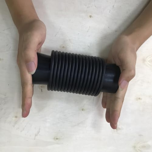Ø32mm Ø40mm Ø50mm Ø75mm Ø90mm Ø100mm Ø110mm Universal Faltenbalg aus Gummi Faltenbalg aus Gummi Gummibalg Teile und Zubehör für Boote und Mit zwei Klemmen U-Gelenk WC-Anschlüsse (Ø90mm-Länge 300mm)