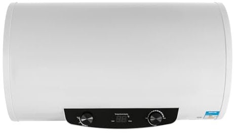 70L Horizontal Elektro Warmwasserspeicher 2000W 220V Warmwasserboiler Wasserboiler mit Handbrause und LED Bildschirm Ideal für Küchen Bäder Wohnwagen Schulen und Wohngebiete