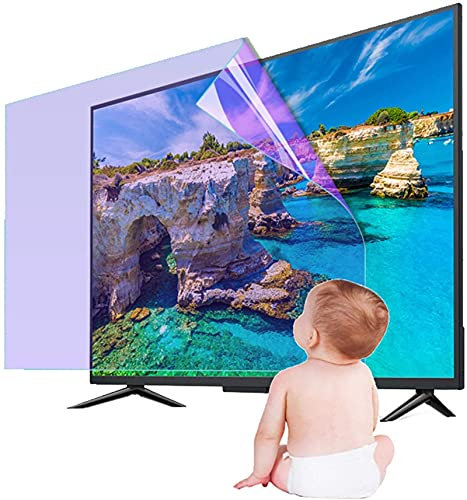 ATNCKS Filtro de luz azul/protector de pantalla de TV antirreflejos, blindaje antiarañazos, película protectora para LCD LED, OLED 4K, HDTV, alivia la fatiga ocular de 60 pulgadas, sin montura (42