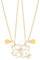 Lusofie 2 Stück Freundschaftskette für 2 Gold Freunde Ketten für 2 für Damen Magnetische Halskette mit Anhänger Katze Freunde Geschenke für Ideal für Best Friends Oder Pärchen