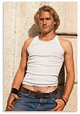 JINLIMAO Druck Auf Leinwand 30 * 50CM Senza Cornice Heath Ledger attore Hot Poster Wall Art Room Decor per ragazze adolescenti Murale Home Decor Cucina