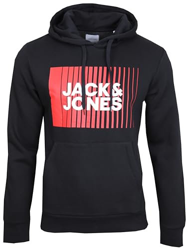 JACK & JONES JJECORP Logo Sweat Hood Play 24 Black, XL