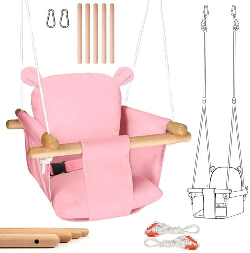 Babyschaukel,Kleinkindschaukel,Kinderschaukel Indoor,Schaukelsitz,Kinder Schaukel,Holzschaukel für Kinder,Babyschaukel Kinderschaukel Holz,Kinder schaukel Holz Indoor Outdoor