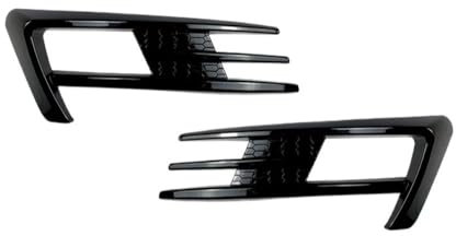 Autoersatz Grilleinsätze Für Golf 7 Für MK7 2014-2017 Frontschürze Nebel Licht Gitter Nebel Lampe Augenbraue Abdeckung Trim Helle Schwarz Kühlergrill Doppelsteg