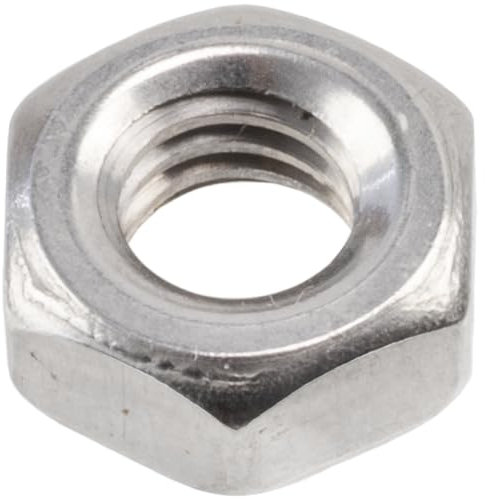AERZETIX - Juego de 10 Tuercas hexagonales M4x0.7mm de 6 caras con rosca métrica - en acero inoxidable - color plata - ideal para electrónica bricolaje y proyectos mecánicos