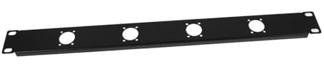Klappbares Xlr Patchpanel 1u 4 Port für Audiogeräte im Rack | Kaltgewalzter Stahl, Hohe Dichte mit Scharnier, Einfache Montage und Staubschutz für Büro und Studio
