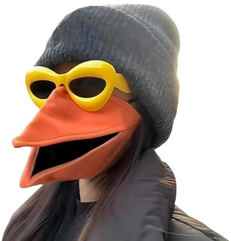 TocaFeank Vogelschnabelmasken und Sonnenbrillen | Vogelschnabelmasken mit beweglichem Schnabel | Lustiges Set aus warmer Gesichtsmaske und Sonnenbrille | Sprechende Gesichtsmaske für Partys, Cosplay