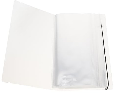 YOSADIER Praktisches Ticket Album für Konzert und Flugtickets Weißes PP Material Aufbewahrungsbuch 22,5X12,5Cm Organizer für Fotos und Belege im Beruf und Privaten Bereich