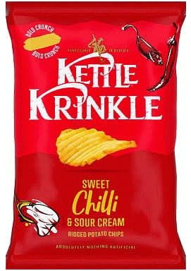 Kettle Potato Chips By Any Occusion 2026 (Kettle Krinkle Sweet Chilli & Sour Cream Ridged Potato Chips)