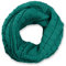 styleBREAKER Unisex Strick Loop Schal kariert, Uni Feinstrick Schlauchschal, Winter Strickschal 01018154, Farbe:Petrol