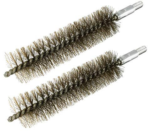 sourcing map 2Stk. M6 Stahldraht Rohr Fegen Reinigung Schornsteinbürste 25mm Durchmesser DE de