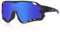 Queshark Sport Sonnenbrille Fahrradbrille Sportbrille mit UV400 4 Wechselgläser Linse für Outdooraktivitäten wie Radfahren Laufen Klettern Autofahren Laufen Angeln Golf Unisex