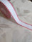 NASTRIFICIO ROSSI SAS Rotes Band, Aida-Stoff mit Kreuzstich, 33 mm, Rolle 10 m
