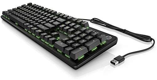 HP Tastiera Pavilion Gaming 550 retroilluminazione LED RGB interruttori meccanici Red Veloce Fluido Silenziatore 9LY71AA#ABF