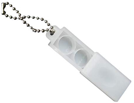 5Pcs Amplifier Case with Keychain Plastic Battery Case Holder Organizer Container Portable Ear Hearing Assist