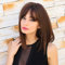 HAIRCUBE Brown Perücke Straight Bob Perücken für Frauen Natural Short mit Mittelteil Perücken Schulterlange synthetische Perücke für Partykleid Halloween Cosplay Ladies Perücke