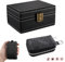 FOVNOT Ensemble Antivol Voiture (1 Boîte +1 Pochette) - Boîte Faraday & Étui Anti RFID pour Clés - Blocage Signal RFID, Protection Keyless Go Contre Piratage