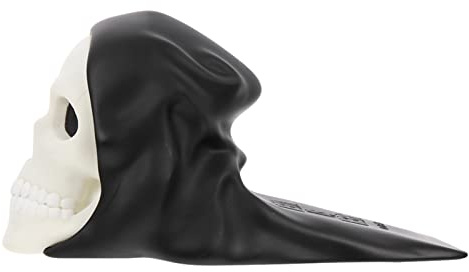 HOMSFOU Halloween Door Stopper Cute Door Wedge Non- Slip Stopper Security Wedge Decorative Stop for Home and Office (Skull)