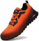 Kricely Scarpe da Trail Running Uomo Outdoor Leggero Traspirante Scarpe da Passeggio Moda Multicolore Trekking Fitness Running Sneakers (Arancia 43)
