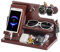 Birthday Gifts for Men, Wood Phone Docking Station, Bedside Table Organiser, Gifts for Dad, Mens Gifts for Husband Dad Gifts for Him Anniversary Xmas Presents for Men Nightstand Key Wallet Stand