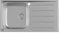 ROCA A873901A01 VICTORIA Fregadero 1 Cubeta Escurridor Derecha 90 cm Acero Inoxidable