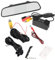 Baceyong 4,3 LCD Auto Rückspiegel Monitor + 170 ° Rückfahrkamera Parkradarsensor, Rückfahrkamera + 4,3 Zoll LCD Auto Rückspiegel Monitor Video Parken, Rückfahrkamera Kit
