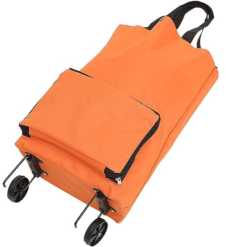 SOLUSTRE Bolsa De Plegable con Ruedas Carrito De Portátil y Compacto para Supermercados y Actividades Bolsa De Almacenamiento Resistente y