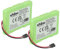 vhbw 2X Akku kompatibel mit Telekom/T-Sinus 45M schnurlos Festnetz Telefon (500 mAh, 3,6 V, NiMH)
