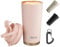 Exllena Travel Mug - Insulated Coffee Cup 500ml with 3-in-1 Lid - 100% Leakproof Coffee Mug with Handle and Clip Perfect for Travel, Office, and Outdoor Activities...(Pink)