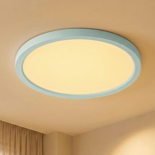LQWELL LED Deckenleuchte Ultra Dünn Blau 30cm 23W 3000K