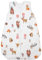 TupTam Schlafsack Baby 2.5 TOG – Atmungsaktiver Ganzjahresschlafsack für Kinder, OEKO-TEX zertifiziert, Farbe: Waldtiere im Winter Braun Orange Türkis, Größe: 56-62