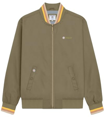 Lambretta Mens Retro Monkey Jackets (UK, Alpha, L, Regular, Regular, Khaki/Gold/Tobacco/Cream)
