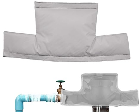 Wasserzähler - Wiederverwendbarer Frostsicherer Baumwollschutz 300 g | Schutzabdeckung gegen Einfrieren von Winterwasserleitungen aus Oxford-Gewebe für Propi