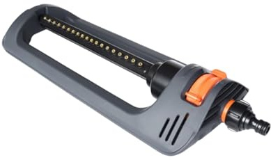 ZYKEJJDDAK Yard Sprinkler with 19 Nozzle Design and Rectangular Sprayer Pattern for 8-10m Coverage Lawns & Garden Turbos Sprinkler