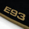 Autoteppich Stylers ATS-Q300_E93-308 Passgenaue Velours Fußmatten mit Logo Stick (E93) und Rand in Beige