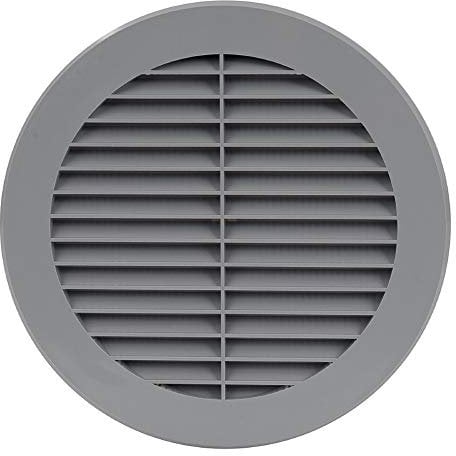 150mm Grille de Ventilation avec Moustiquaire - Grille D'aération - Plastique ABS Gris