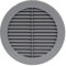 150mm Grille de Ventilation avec Moustiquaire - Grille D'aération - Plastique ABS Gris