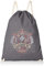 Nerdo Joue Toujours Sac de Gym Mixte, Gris, 38 cm x 42 cm