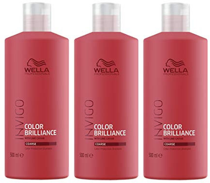 3er Color Brilliance Shampoo Invigo Wella Professionals für kräftiges Haar 500 ml