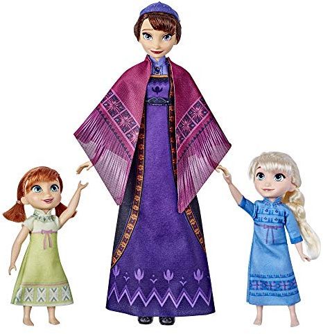 Hasbro Die Eiskönigin 2 Königin Iduna Schlummertraum mit ELSA und Anna Puppen, Königin Iduna mit Musik inspiriert von Hasbro Die Eiskönigin 2, E85585L1
