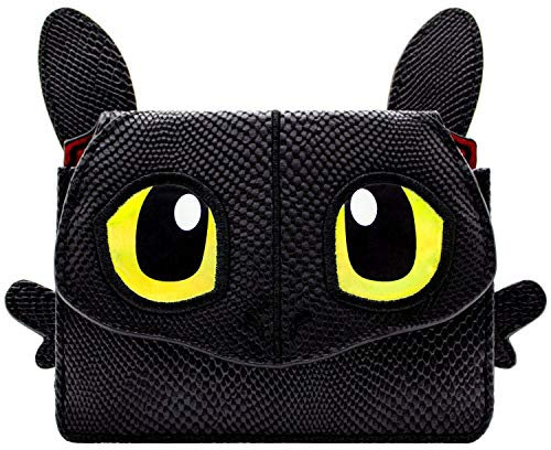 How to Train Your Dragon Krokmou Porte-Monnaie/Portefeuille Porte-Carte, Noir