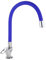 Free silicone Touch rubinetto acqua fredda rubinetto monocomando, erogatore flessibile con ugello miscelatore lavabo lavandino lavabo cromato blu indaco