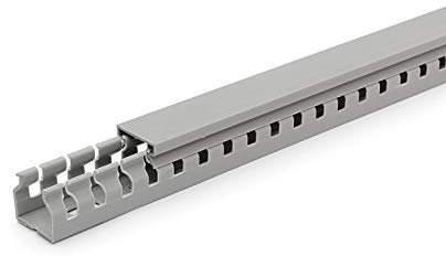 DOLD Mechatronik Verdrahtungskanal, 25mm x 25mm, Hart-PVC, bleifrei, schwer entflammbar, UL94V0, selbstverlöschend, RAL7030, 2 Meter