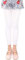 L&K-II 3/4 Enfants Filles Collants d'été sans Pieds Collants de Ballet Collants de Danse 40 den Opaque Microfibre coloré 27252 Blanc 110/116