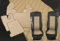 Satz Fußmatten + Sitzbezüge 1+1 Öko-Leder Beige Für 106 XF CF Automatic Trucks