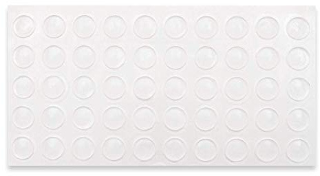 50 Türanschlagdämpfer Türpuffer Anschlagpuffer selbstklebend transparent, Kunststoff (7 mm x 1,5 mm)