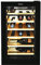 Candy DiVino CWC 021 ELSP/N Cantinetta Vino Refrigerata, 21 Bottiglie, App hOn con Tecnologia Vivino, Ripiani in Legno, Luce Led, Classe G, 40x55x70 cm, Nero