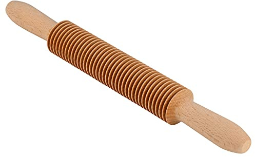 Beech Wood 3mm Spaghetti Pasta Cutter Noodle Lattice Roller Docker Dough Cutter Wooden Rolling Pin Spaghetti Pasta Maker Beechwood Noodle Cutter Rolling Pin Kitchen Cooking Tools