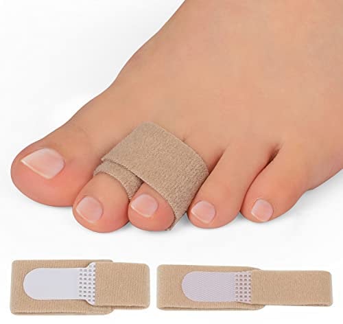 Bukihome Up-Grade Hammer Toe Straighteners for Bent Toes, 12 Pack Toe Splints, Toe Corrector, Toe Wraps for Curled Toes, Crooked Toes and Hammer Toes（6 Large Size & 6 Middle Size）